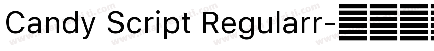 Candy Script Regularr字体转换